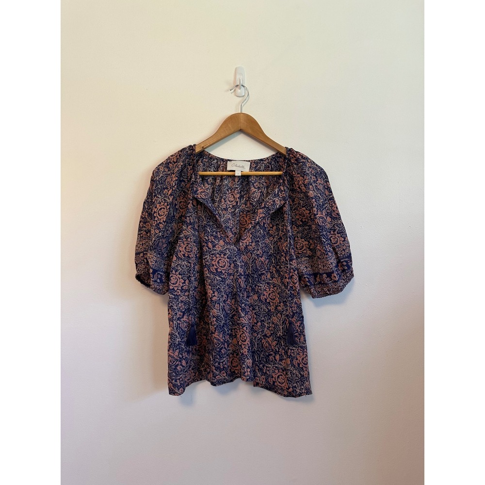 Cleobella Johana Organic Cotton Blouse in Cecil Print | Size Small - Picture 2 of 9